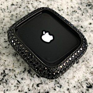 Black Diamond Apple Watch Bezel Bling for the 40MM Apple Watch